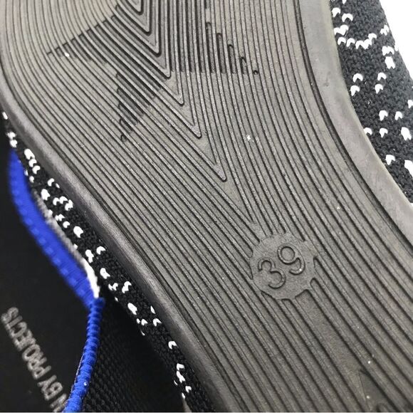 Woman by Projects Black and White Flecked Pattern Soft Knit Pointed Flats- NEW - Picture 13 of 14